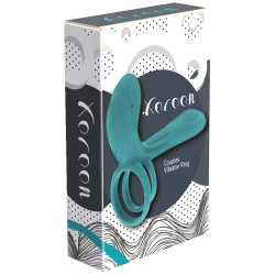 Xocoon Cockring avec étui vibrant Vibrator Green 10 x 2.8cm